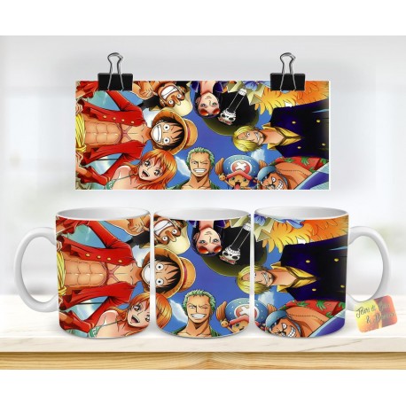 TAZZA CERAMICA MUG ONE PIECE RUBBER CARTOON